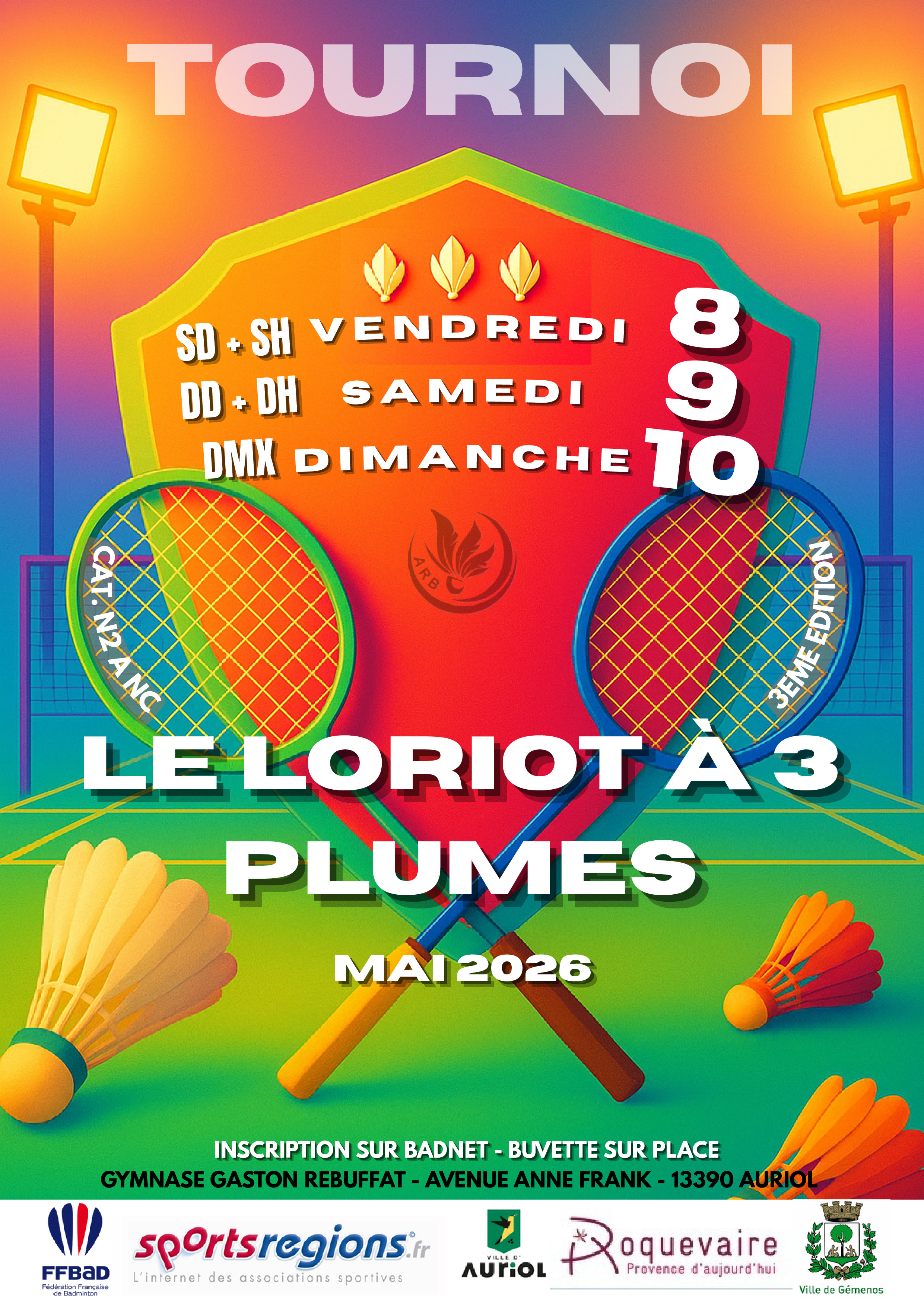 Le loriot à 3 plumes